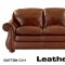 Leather Italia Light Brown Hanover Sofa & Loveseat Set w/Options