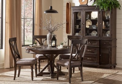 Cardano Dining Table 1689-54 in Charcoal - Homelegance w/Options
