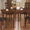 Medium Brown Finish Modern 5Pc Dining Set w/Extendable Table