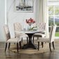 Gerardo Dining Table Marble Top DN00090 in Weathered Espresso