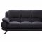 117 Sofa in Black Leather by Beverly Hills w/Options
