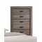 Lyndon Bedroom Set 5Pc 26020 in Weathered Gray by Acme w/Options