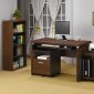 Oak Finish Modern Home Office Desk w/Optional Items
