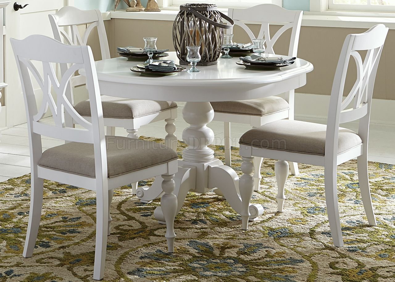 Unique White Dining Table Set 