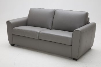 Jasper Premium Sofa Bed in Grey Leather by J&M [JMSB-Jasper]