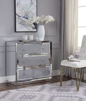 Rekha Console Table 97582 in Mirror by Acme