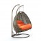 Wicker Hanging Double Egg Swing Chair ESCBG-57OR by LeisureMod