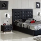 Penelope Black Bedroom by ESF w/Oversized Headboard & Options