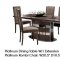Platinum Slim Dining Table by ESF w/Options