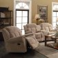 Reige 601591 Motion Sofa in Taupe Fabric by Coaster w/Options