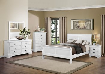 Mayville Bedroom Set 2147W by Homelegance in White [HEBS-2147W Mayville Set]