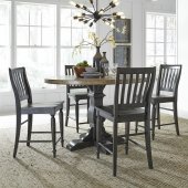 Harvest Home 5Pc Counter Ht Dining Set 879-DR by Liberty