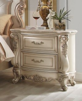 Gorsedd Nightstand Set of 2 27443 in Antique White by Acme