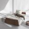 Long Horn D.E. Sofa Bed in Natural by Innovation w/Arms