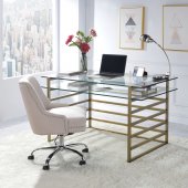 Shona Writing Desk 92535 in Antique Gold by Acme