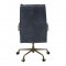 Tinzud Office Chair 93165 in Gray Top Grain Leather by Acme