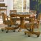 Mitchell Gambling & Dining Table in Oak by Coaster w/Options