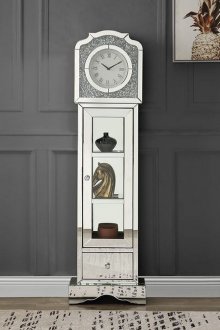 Noralie Grandfather Clock AC00309 in Mirror by Acme