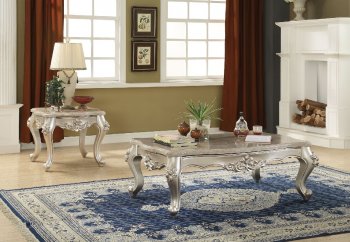 Bently Coffee Table 81665 in Champagne & Marble by Acme [AMCT-81665-Bently]
