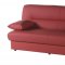 Regata Escudo Red Sofa Bed in PU by Istikbal