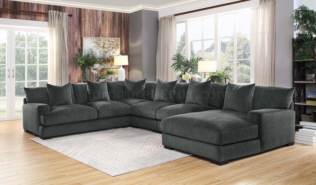 Worchester Sectional Sofa 9857dg In