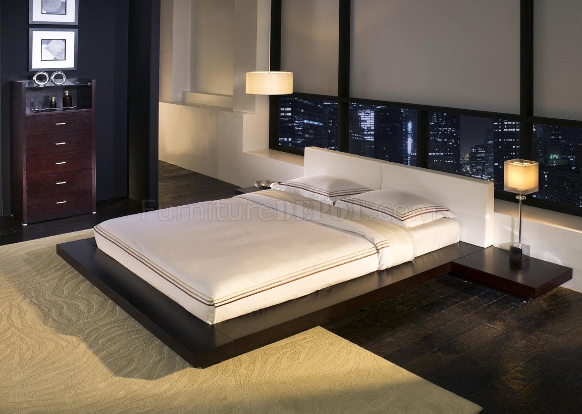 Worth Hb39a Platform Bed By Modloft, King Platform Bed With Built In Nightstands