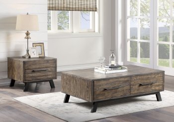 Cody 3Pc Coffee & End Table Set 1667 - Rustic Pine - Homelegance [HECT-1667-30-Cody]