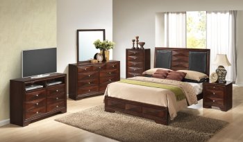 G4900 Bedroom in Cherry by Glory Furniture w/Options [GYBS-G4900A]