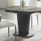 2417 Dining Table Brown Marble -ESF w/Optional 3405 White Chairs