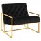 Bequest Accent Chair in Black Velvet by Modway