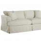 Bentley Sofa Bed Bull Natural Fabric by Klaussner w/Slipcover