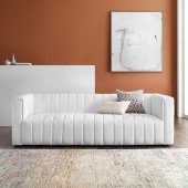 Reflection Sofa in White Fabric by Modway