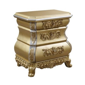 Seville Nightstand Set of 2 BD00452 in Gold by Acme [AMNS-BD00452 Seville]
