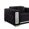 Trislar Sofa 52525 in Black Velvet by Acme w/Options