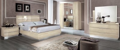 Legno Bedroom in Beige by ESF w/Optional Casegoods