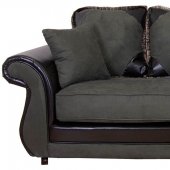 Thunder Fabric Modern Sofa & Loveseat Set w/Options