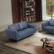 Astonic Sofa LV00212 in Blue Leather by Mi Piace w/Options