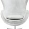 Brancaster AC01991 Accent Chair w/Swivel White Leather by Acme