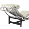 Charles Chaise Lounge EEI-129-WHI in White Leather by Modway