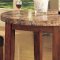 Bologna Counter Height Dinette w/Genuine Marble Top by Acme