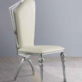 Cyrene Dining Chair DN00928 Set of 2 in Beige PU by Acme