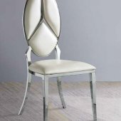 Cyrene Dining Chair DN00930 Set of 2 in Beige PU by Acme
