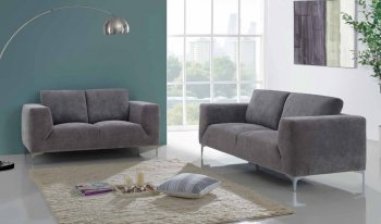 U818 Sofa in Grey Fabric by Global w/Options [GFS-U818-GR]