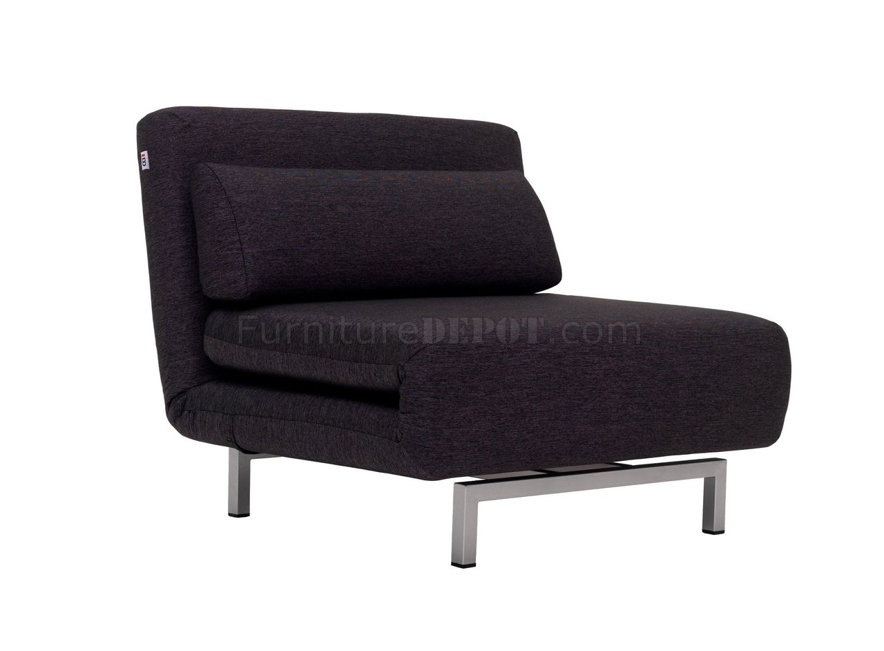 LK06-1 Sofa Bed in Black Fabric by J&M Furniture - Click Image to Close