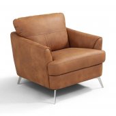 Safi Chair LV00218 in Cappuccino Leather by Mi Piace