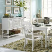 Summer House Dining Room 5Pc Set 607-CD in White by Liberty