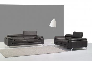 A973 Sofa in Slate Grey Premium Leather by J&M w/Options [JMS-A973 Slate Grey]