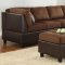 Comfort Living Sectional Sofa 9909CH in Chocolate by Homelegance