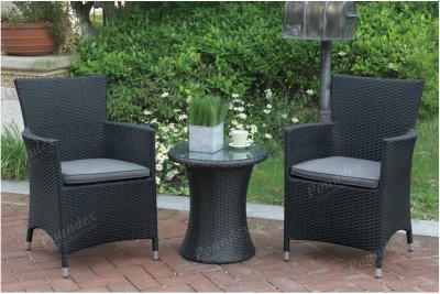 108 Outdoor Patio 3Pc Bistro Set by Poundex w/Options