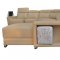 8312 Sectional Sofa in Light Khaki Leather by ESF
